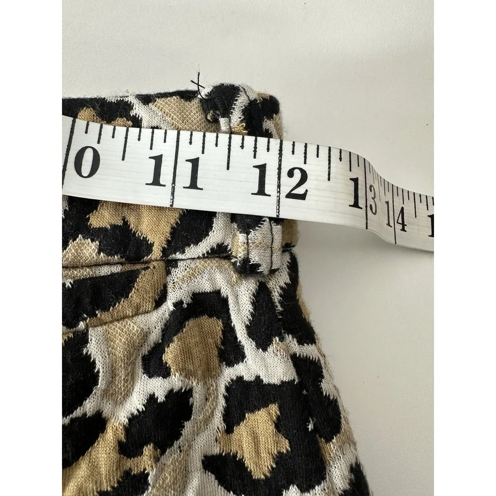 Maeve Wide Leg Pants Women's Size 25 Leopard Print The Ettie High-Rise Crop - Picture 6 of 9